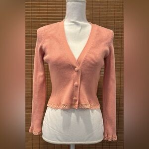 For Love & Lemons Nina Ribbed Cardigan